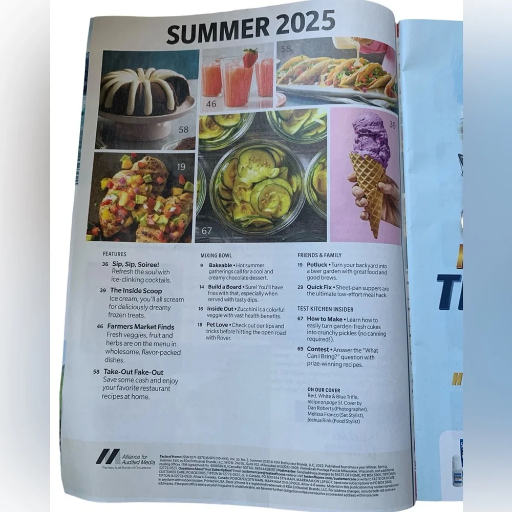 Taste of Home The Best of Summer Magazine Summer 2025 Recipes Grilled Classics